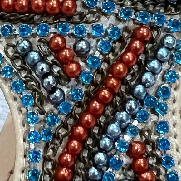 BCBGeneration Berkley Beaded Sandals, Size 9.5 - Picture 13 of 15